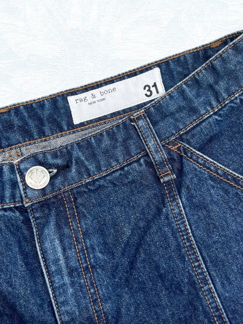 rag & bone Dark Wash Cargo Jeans - Picture 2 of 5